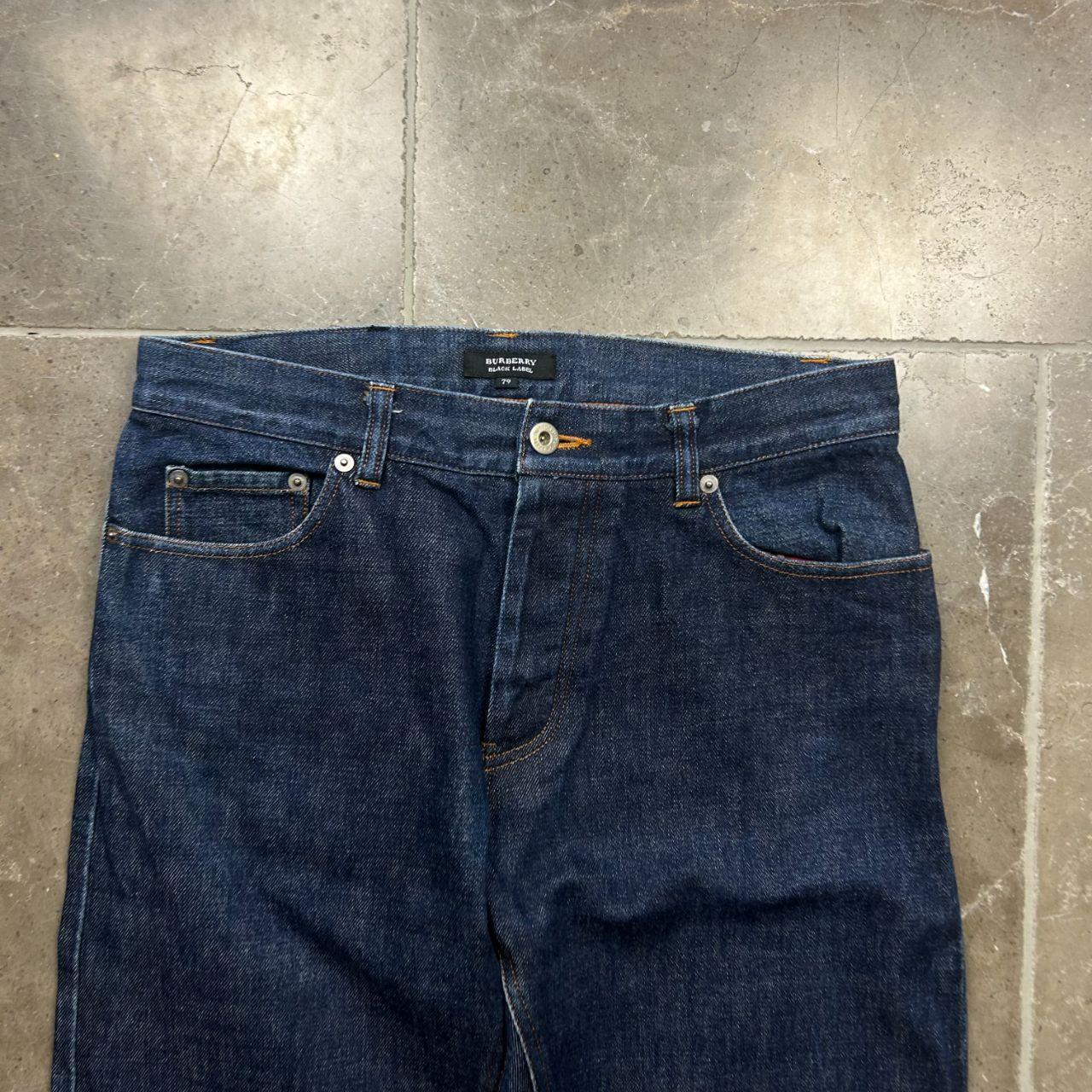 Vintage Burberry Black Label Relaxed Straight Raw Selvage Jeans W30 L32