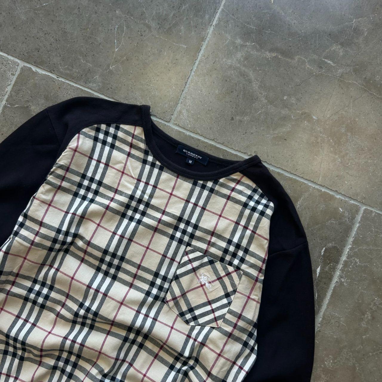 Burberry London Nova Check Long Sleeve T Shirt M
