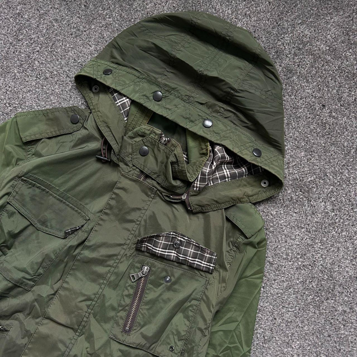 Vintage Burberry Black Label Utility Windbreaker Jacket S