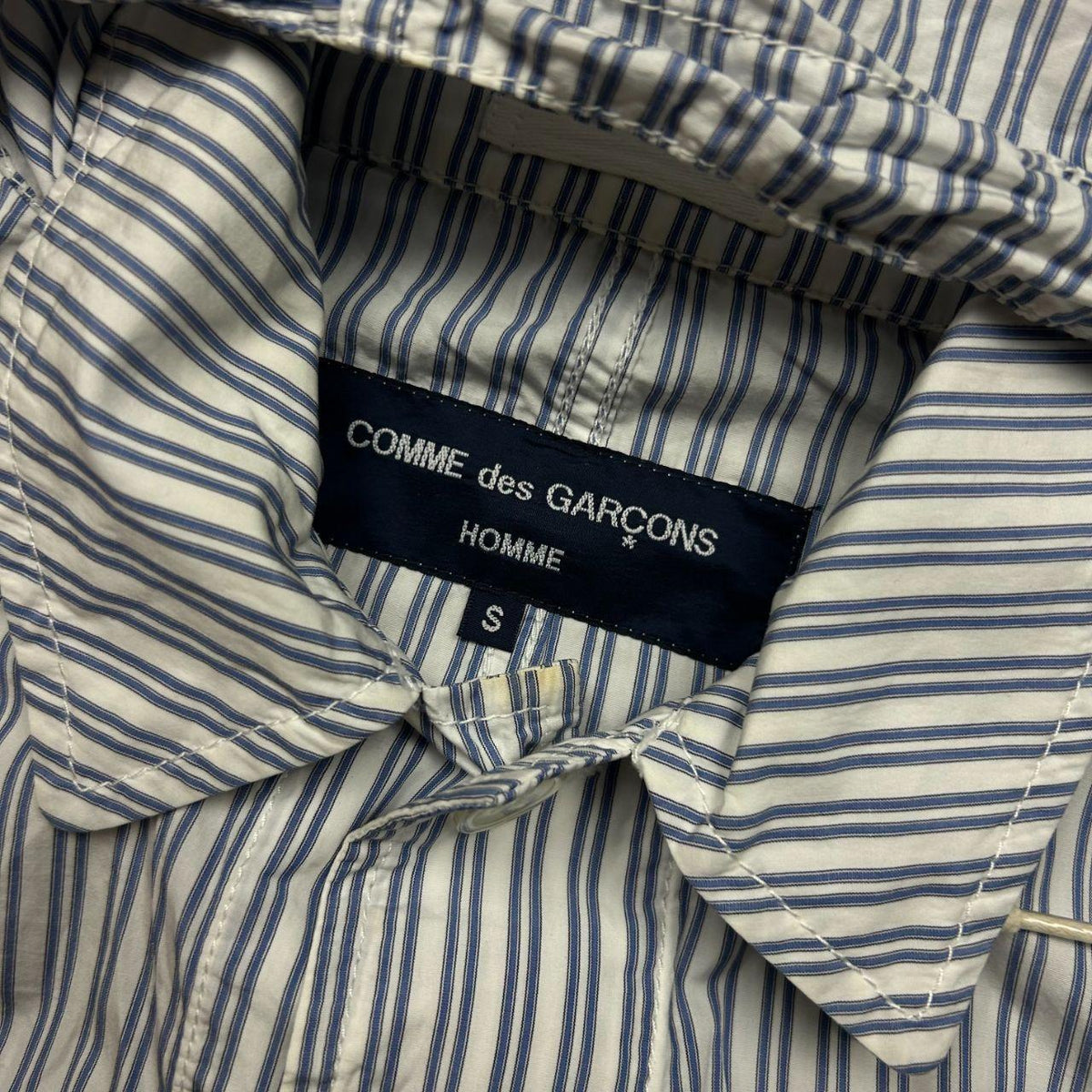 Comme des Garcons Homme Striped Hooded Jacket S