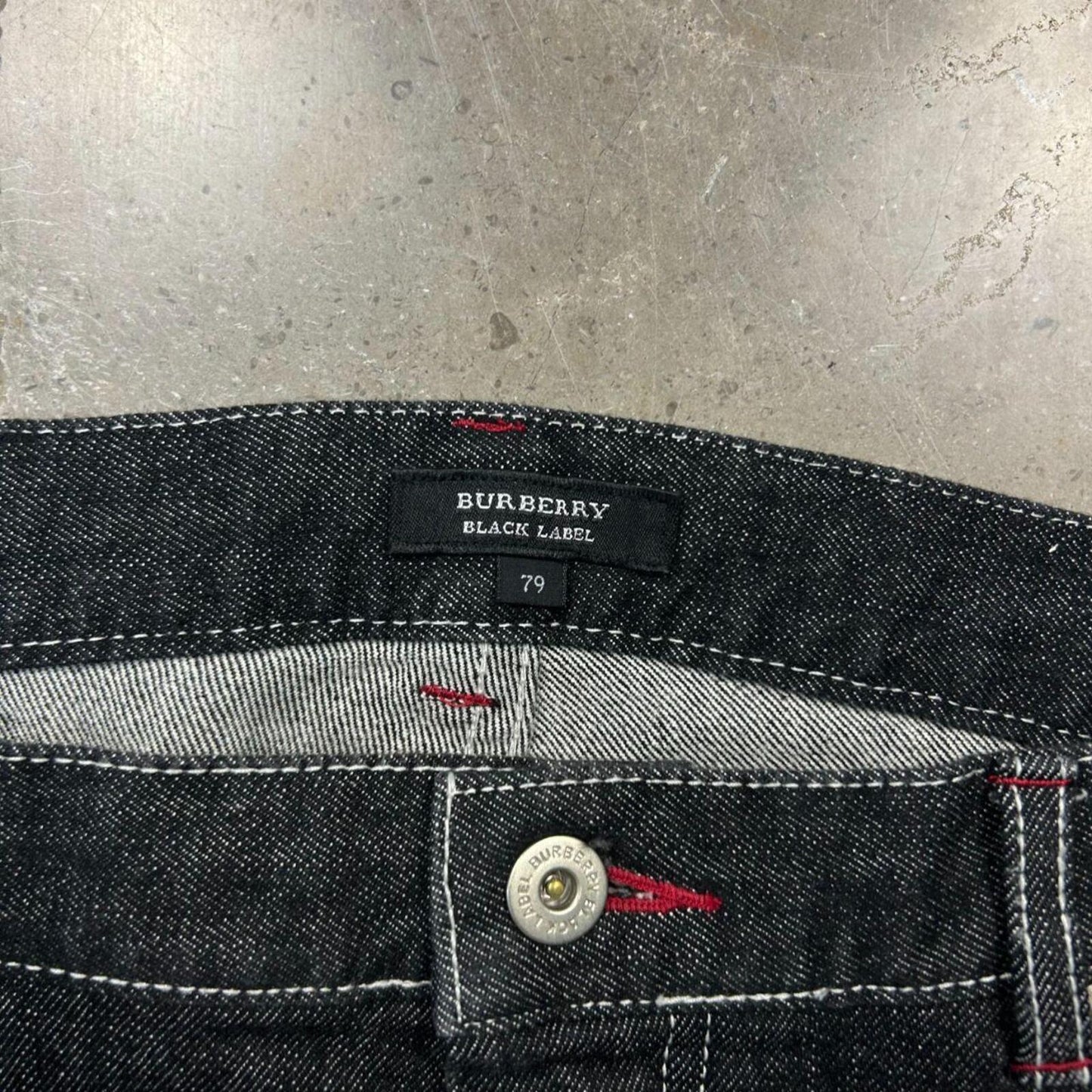 Vintage Burberry Black Label Relaxed Straight Jeans W32 L28