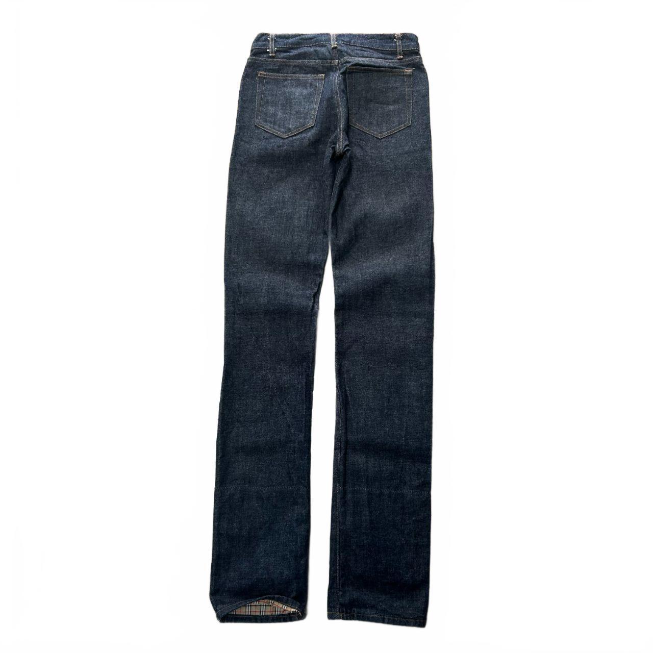 Vintage Burberry Blue Label Slim Straight Raw Denim Jeans W26 L35