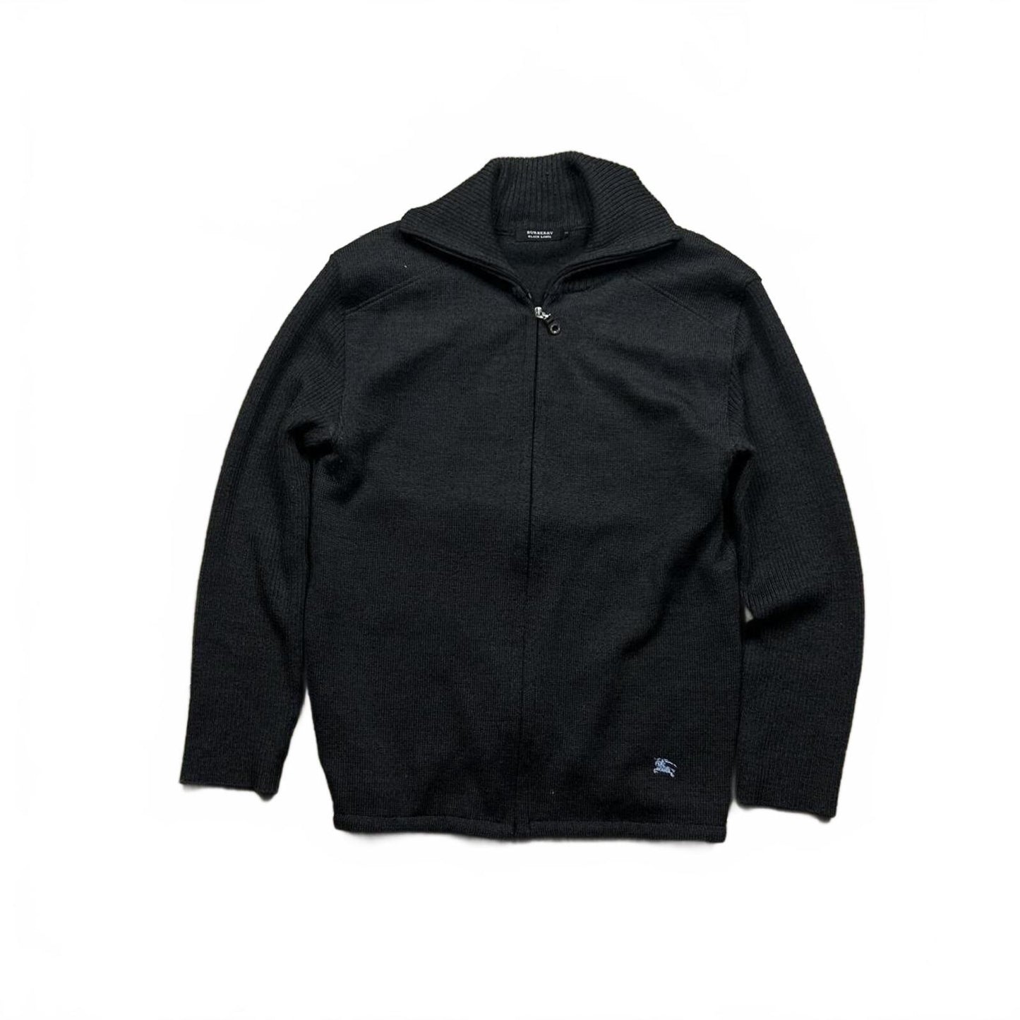 Burberry Black Label Nova Check Knit Zip Up Jumper S