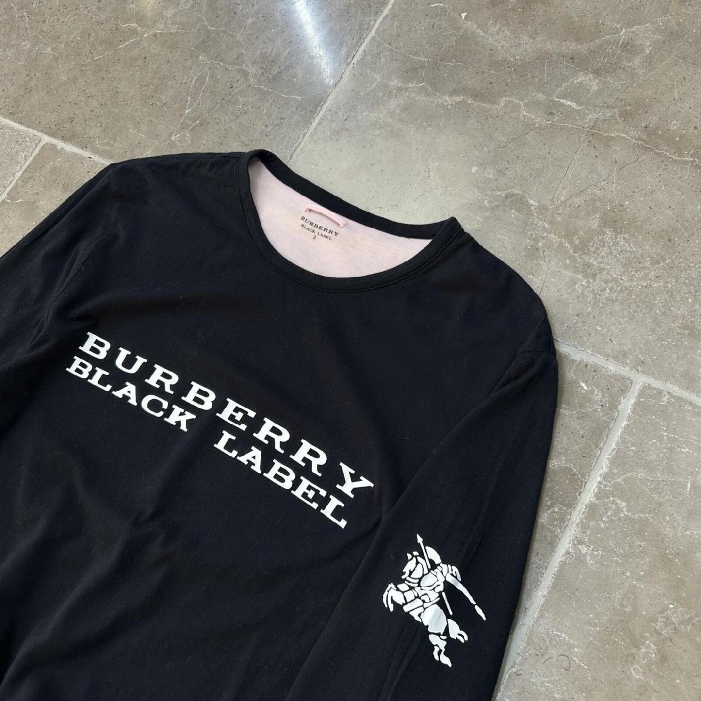 Burberry Black Label Reversible Long Sleeve T Shirt S