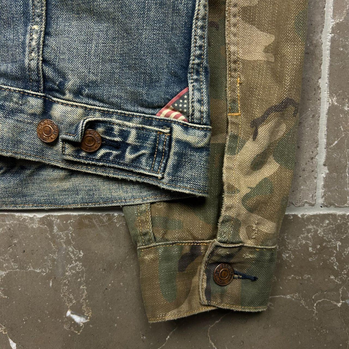 Ralph Lauren Denim & Supply Camo Denim Jacket S