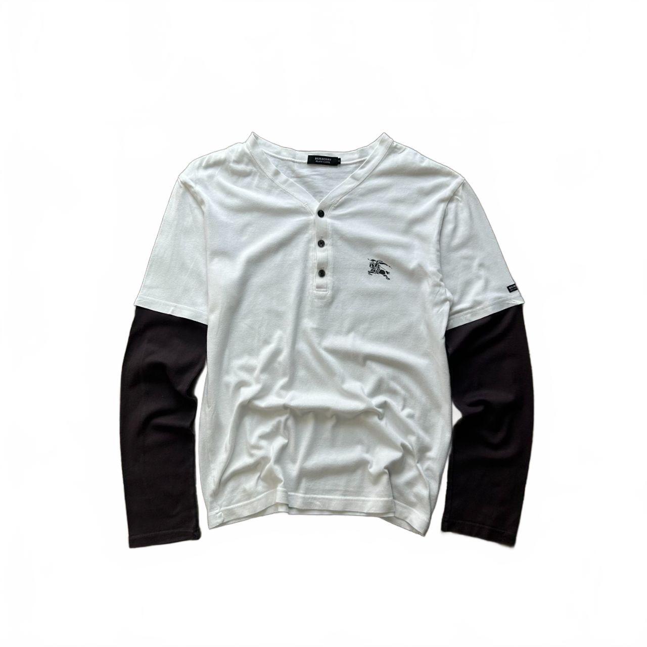 Burberry Black Label Layered Henley T Shirt S