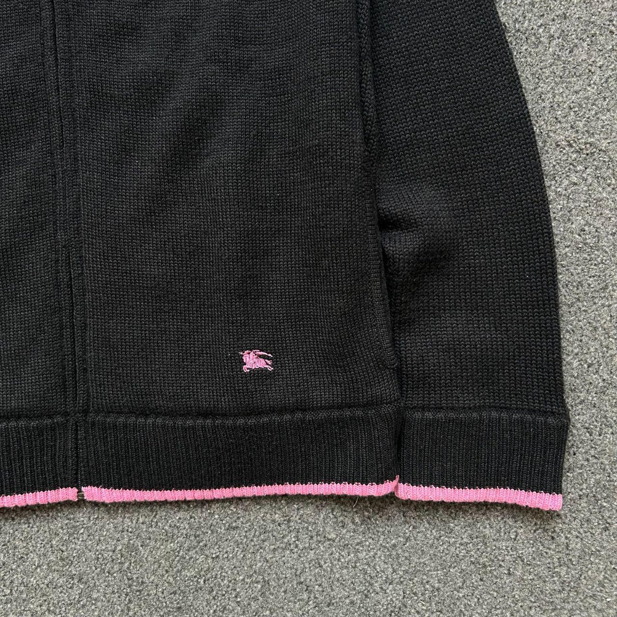 Burberry Black Label Zip Up Knit Jumper S