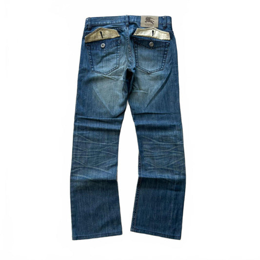 Vintage Burberry Black Label Relaxed Bootcut Jeans W29 L29