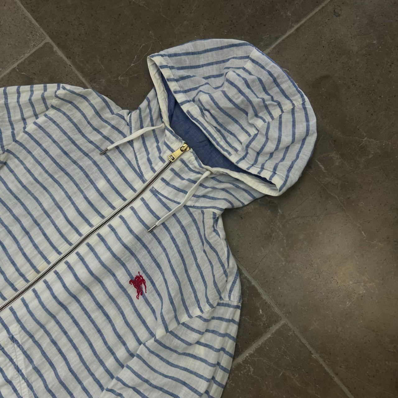 Burberry Black Label Striped Lightweight Windbreaker Jacket M