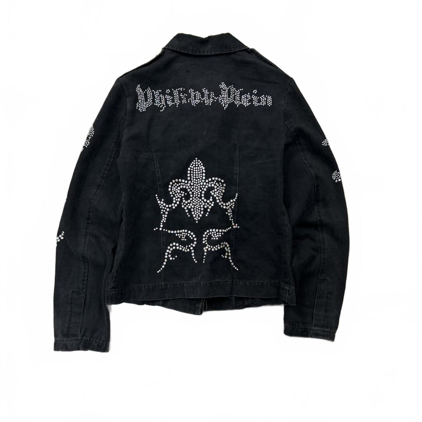 Philipp Plein Rhinestone Denim Jacket M