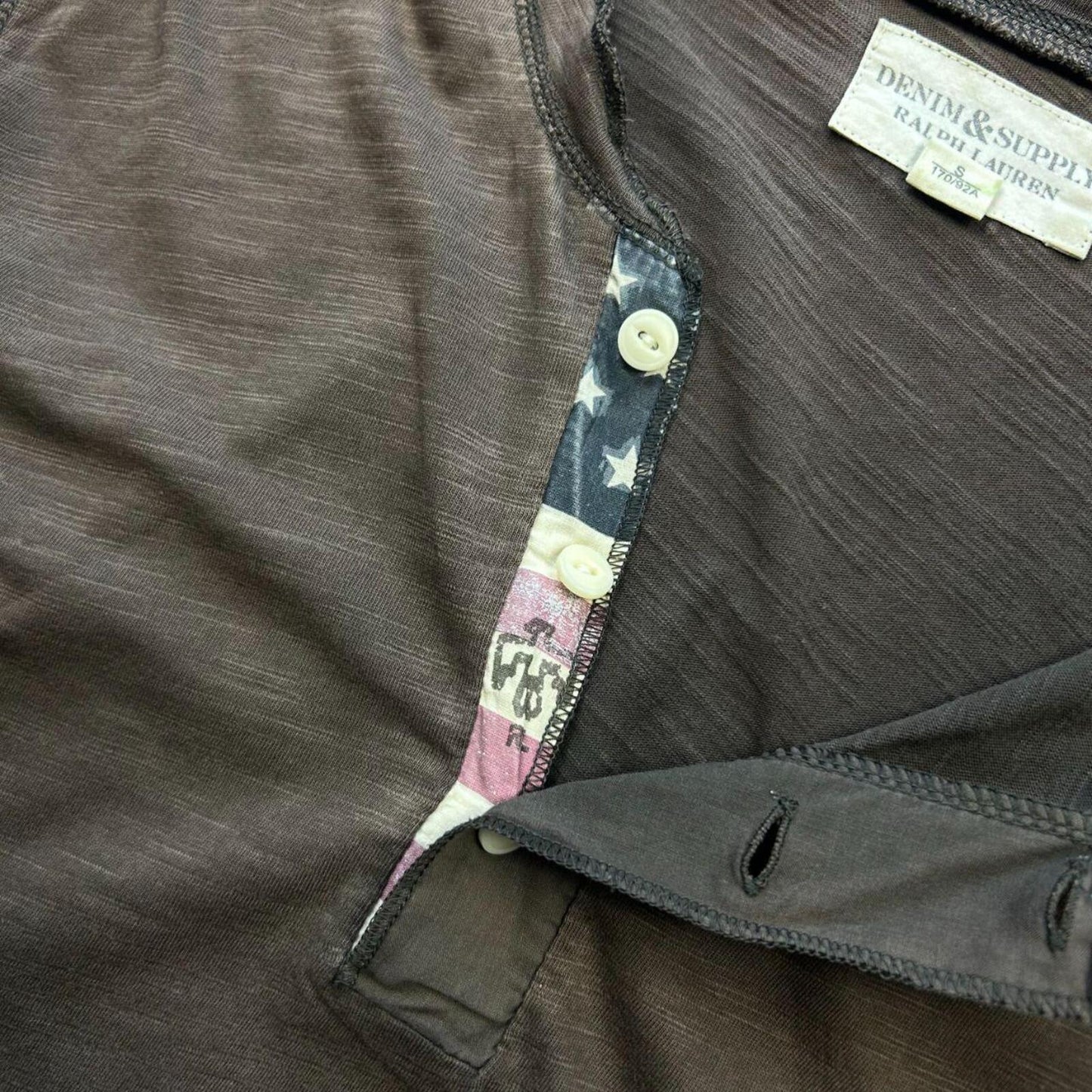 Ralph Lauren Denim and Supply USA Henley T Shirt S