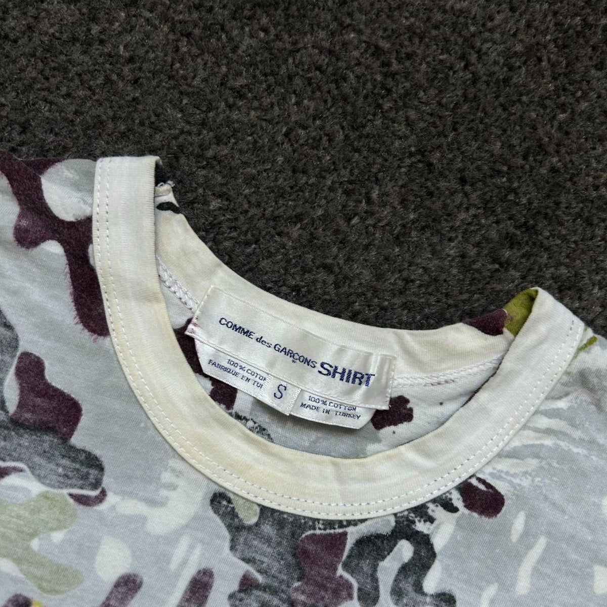 Comme Des Garcons SHIRT Camo T-Shirt S