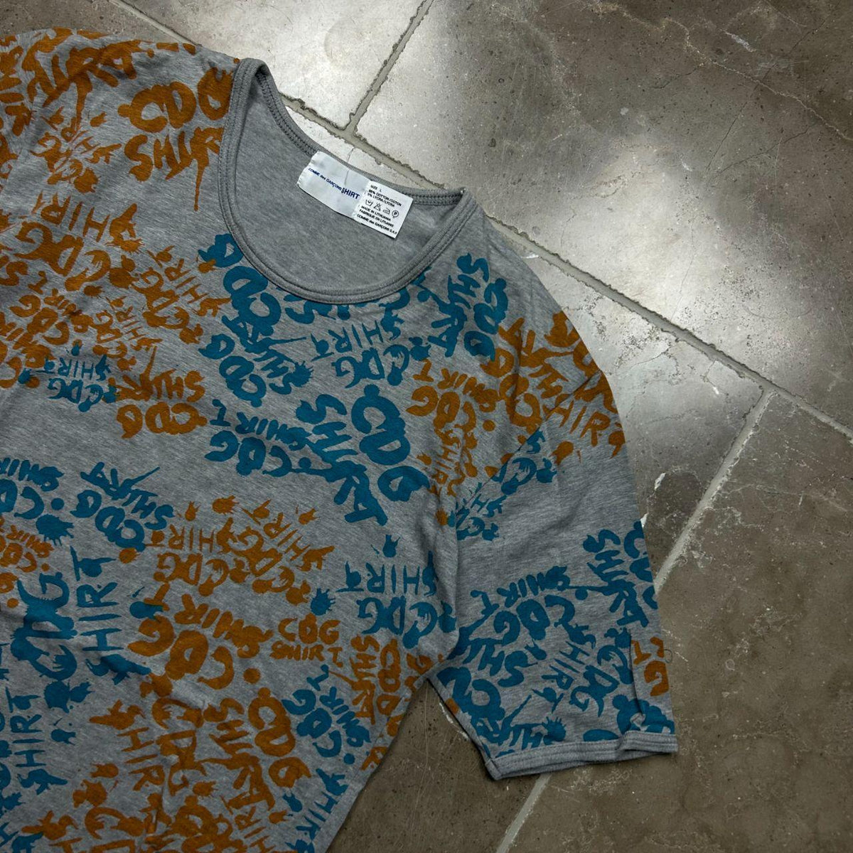 Comme Des Garcons SHIRT Monogram Logo T-Shirt L