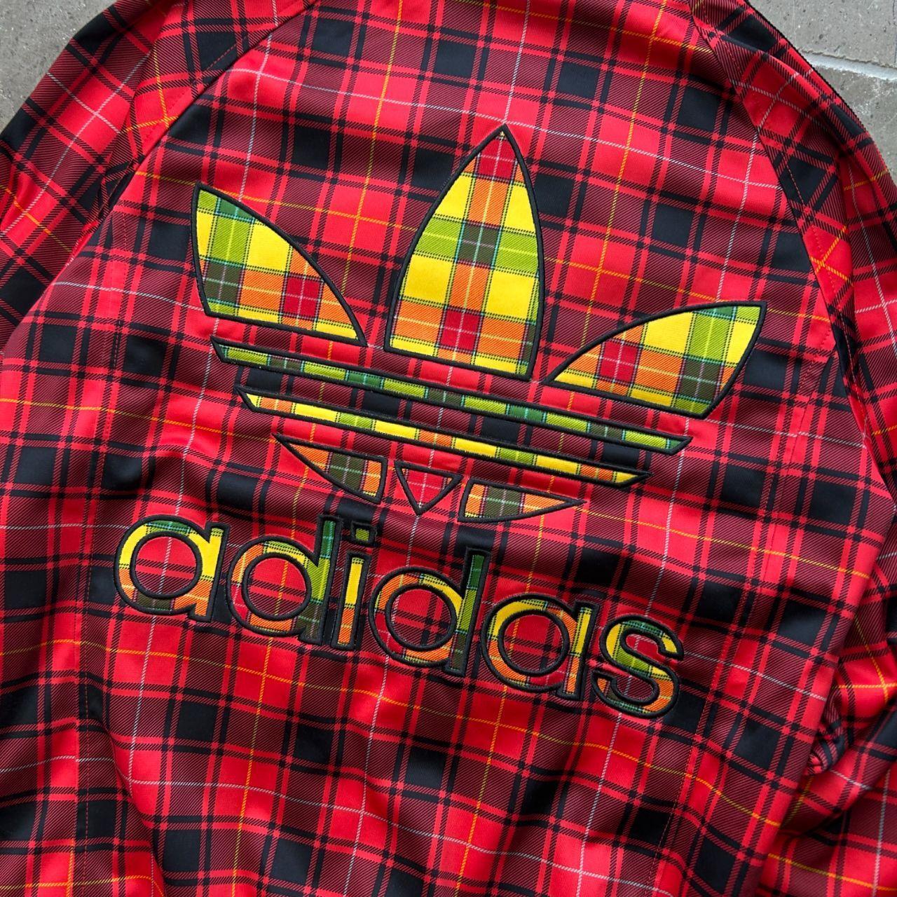 Adidas x Jeremy Scott Plaid Ruffle Track Jacket S