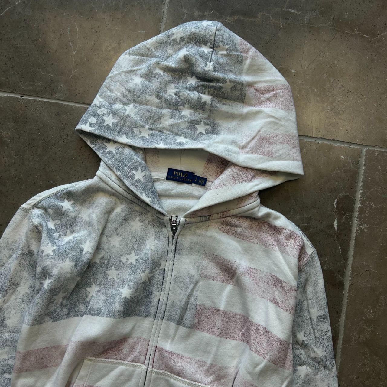 Women’s Ralph Lauren USA Flag Zip Up Hoodie S