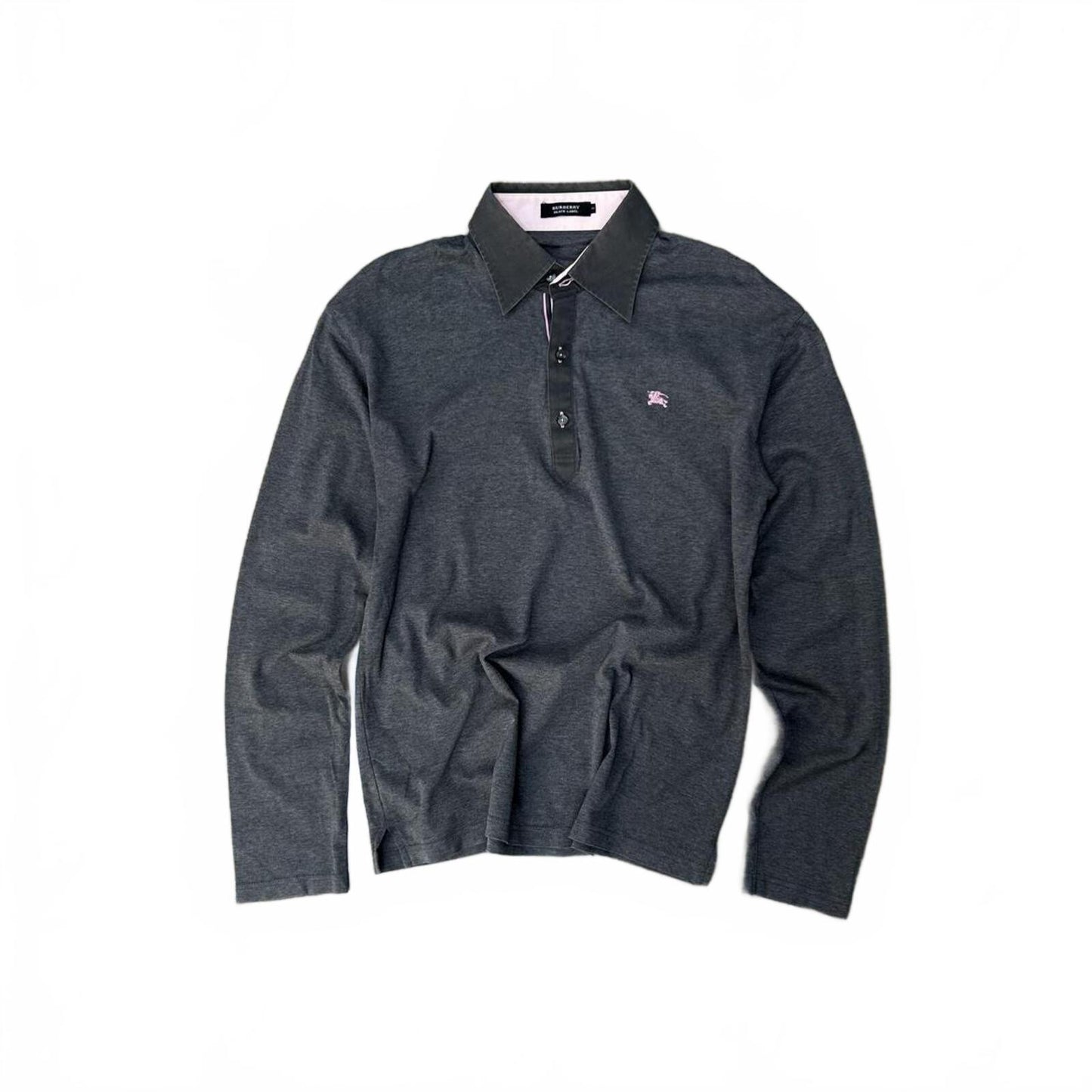 Burberry Black Label Long Sleeve Polo Shirt M