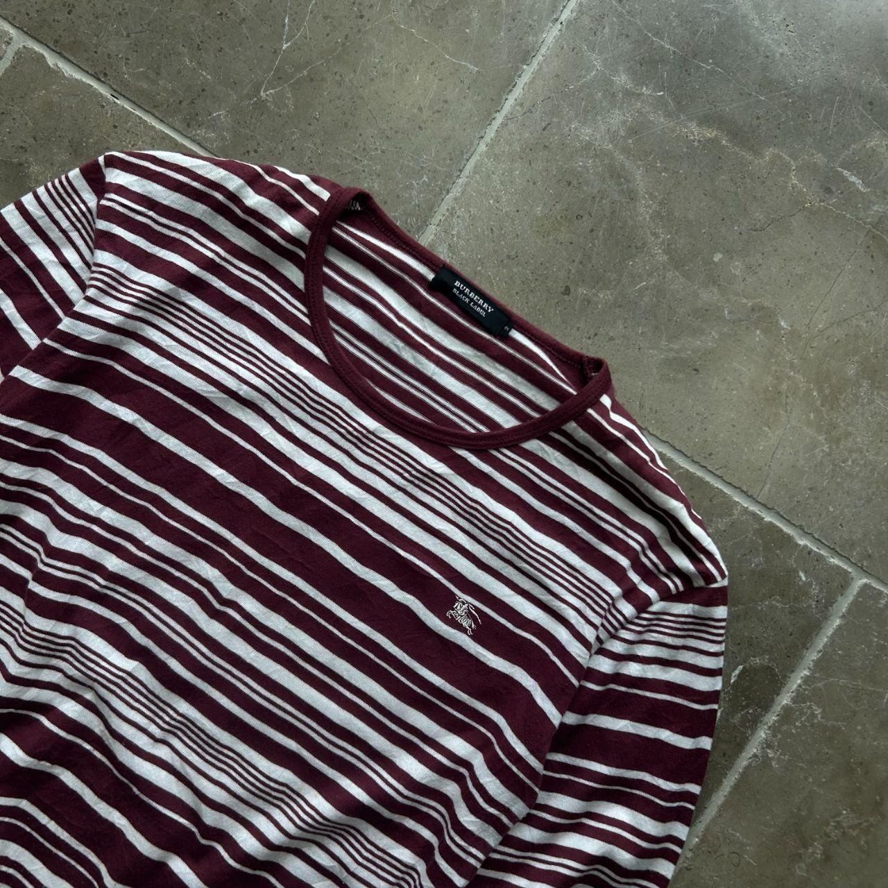 Burberry Black Label Striped Long Sleeve T Shirt S