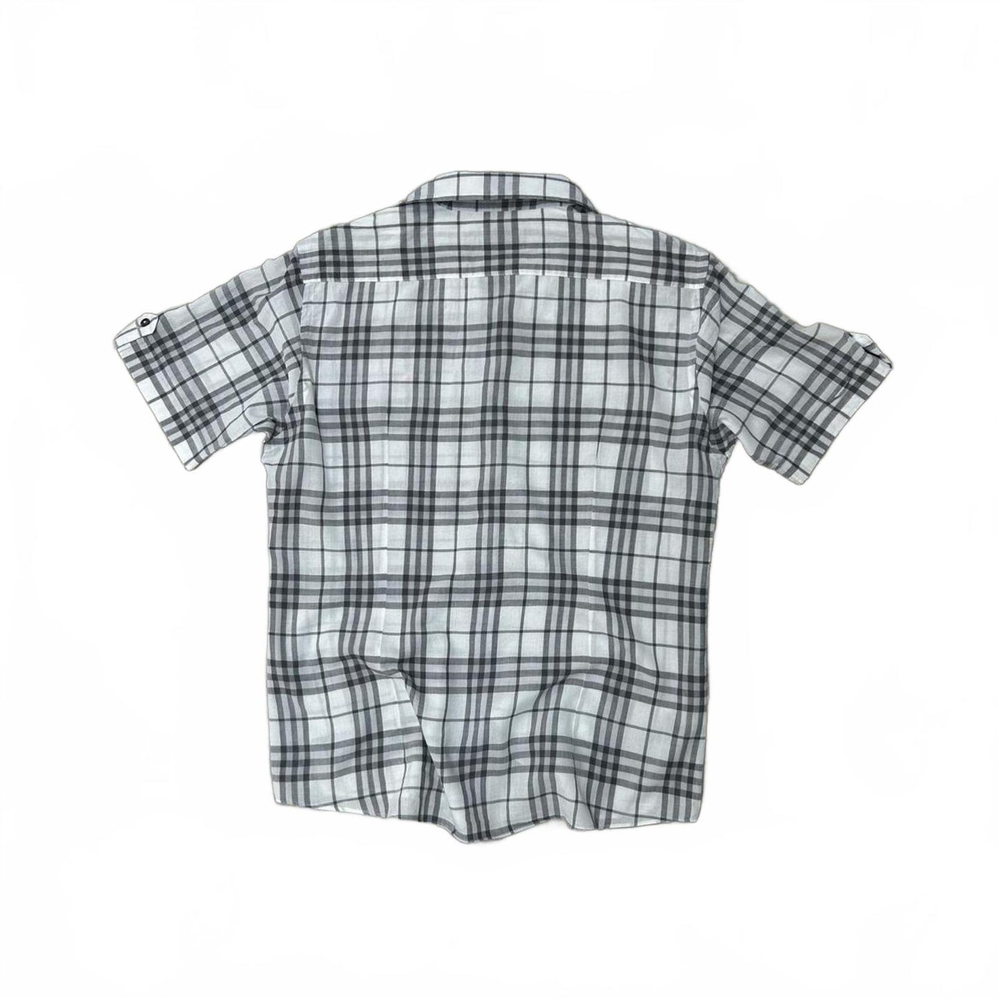 Burberry Black Label Plaid Check Button Up Shirt M