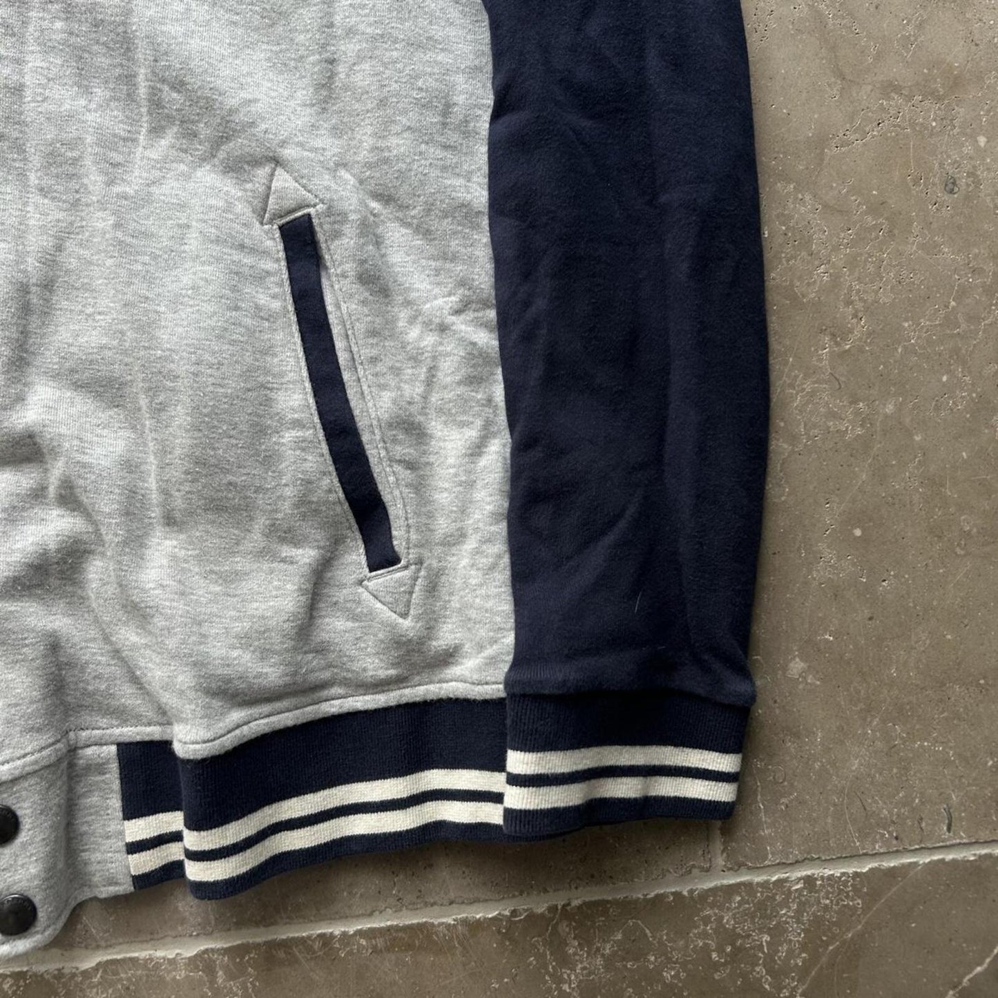 Burberry Black Label Varsity Jacket Grey M