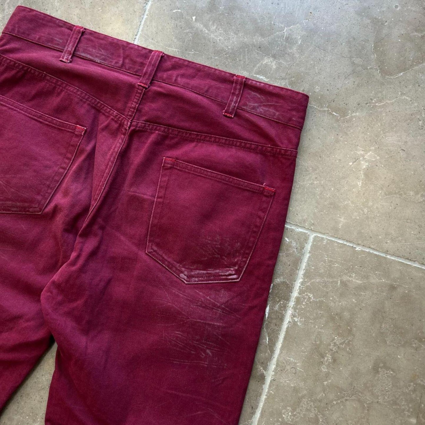 Vintage Japan Style Union Jack Faded Jeans W34 L32