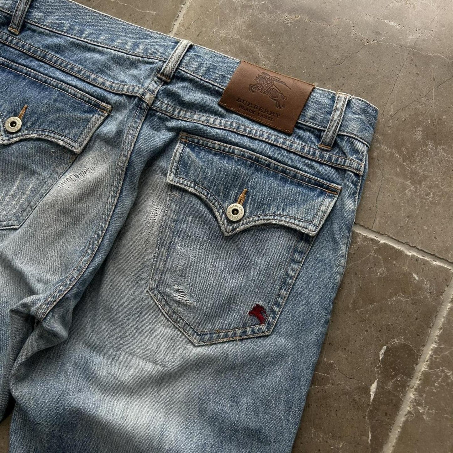 Vintage Burberry Black Label Relaxed Straight Jeans W30 L33