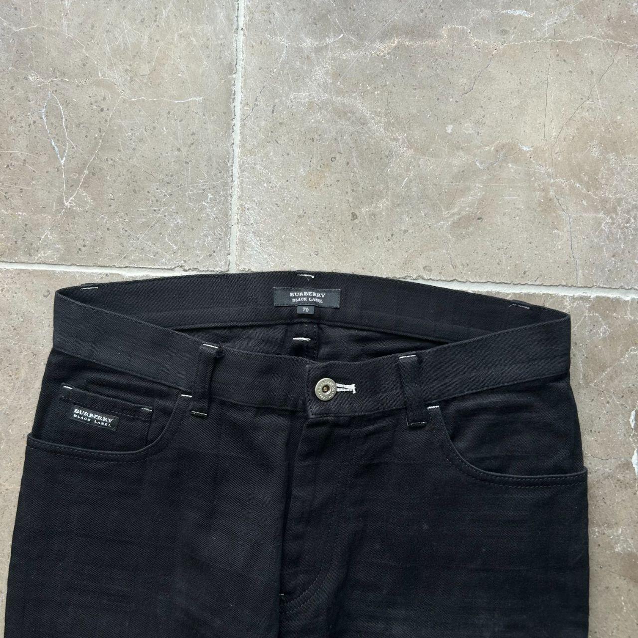 Vintage Burberry Black Label Shadow Check Jeans W30 L28