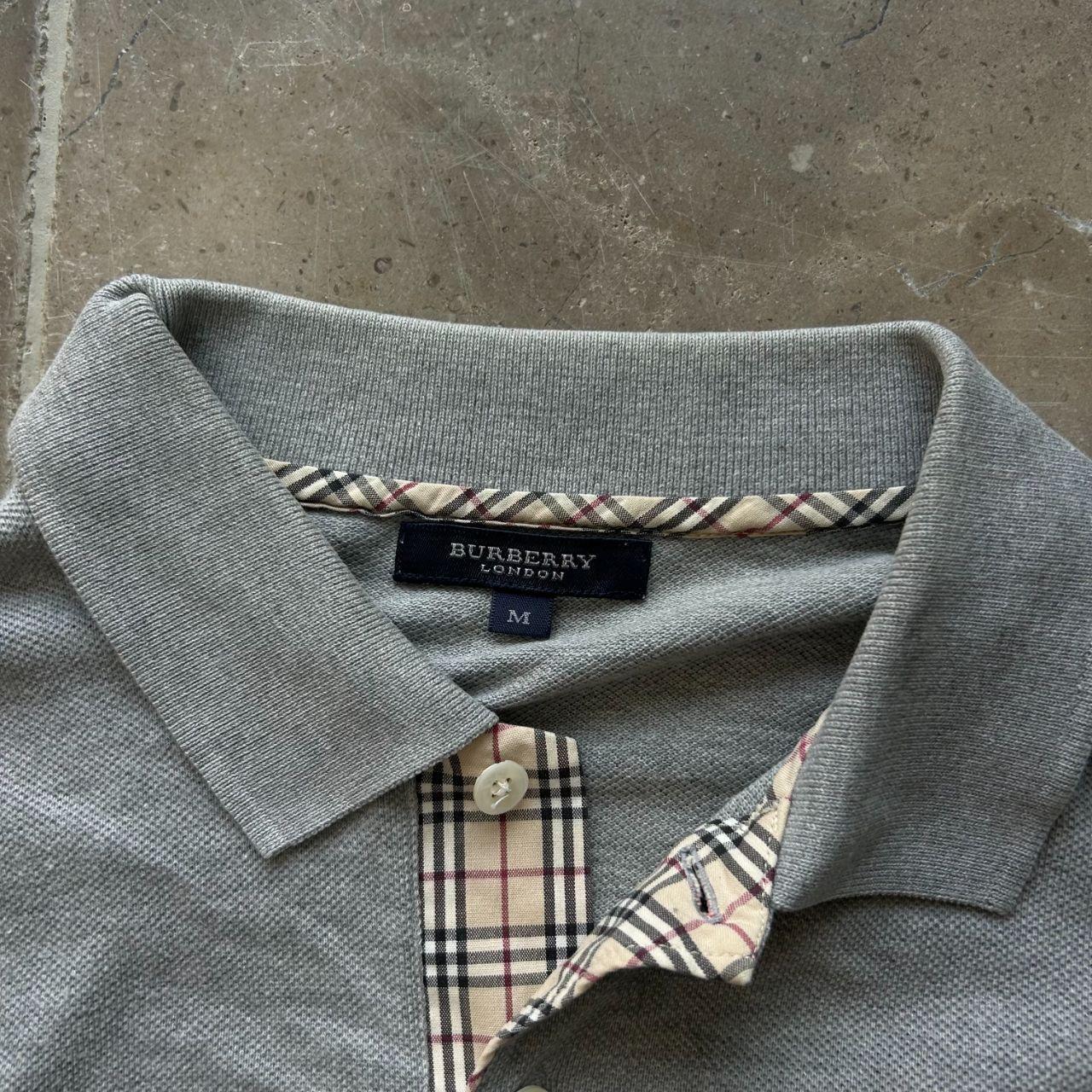 Burberry London Long Sleeve Polo Shirt M
