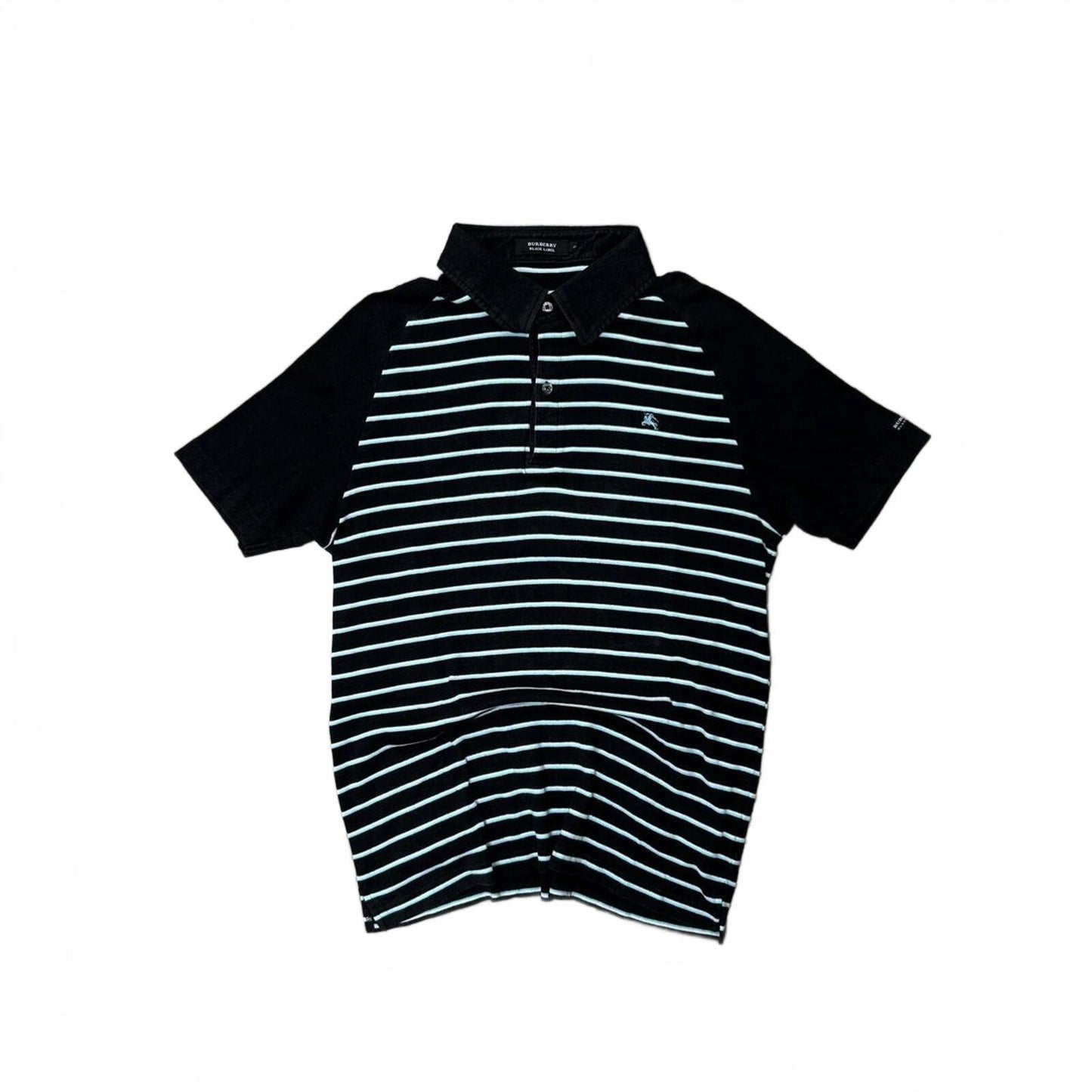 Burberry Black Label Striped Polo Shirt M