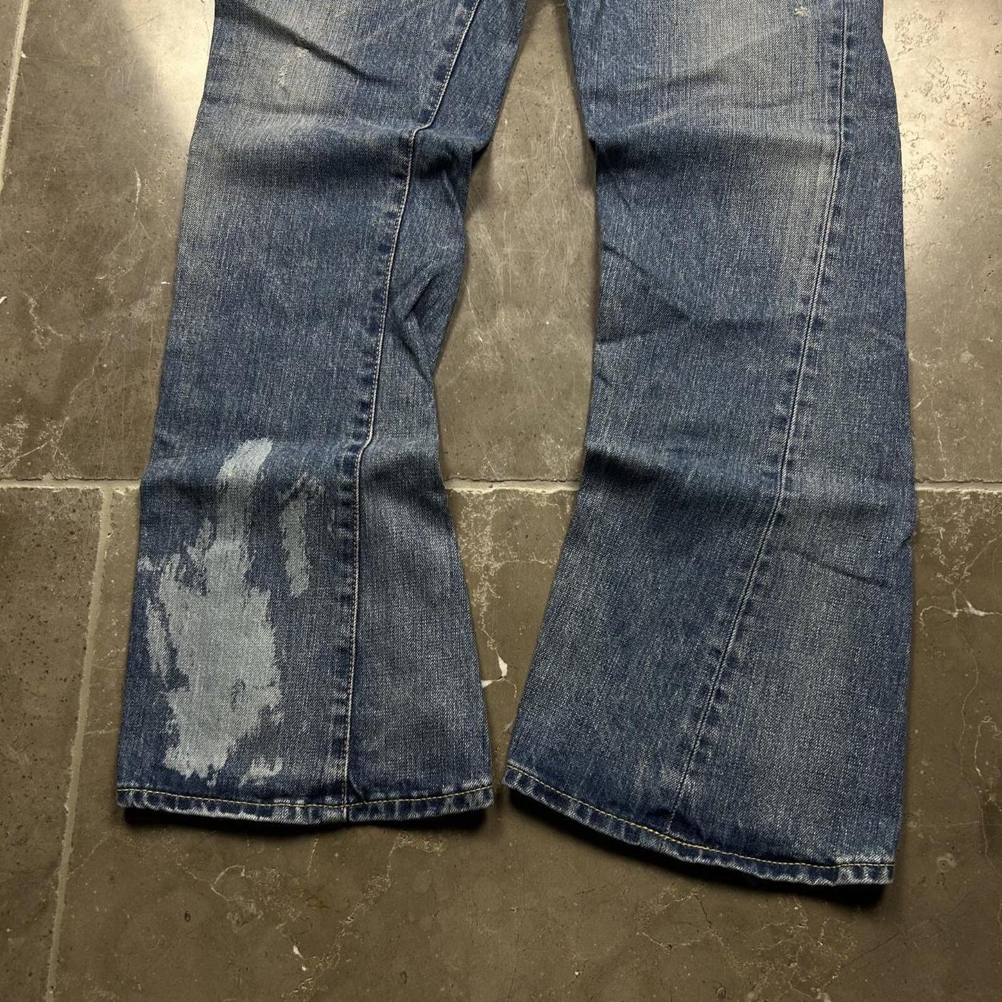 Vintage Japan Style Flared Faded Jeans W29 L30