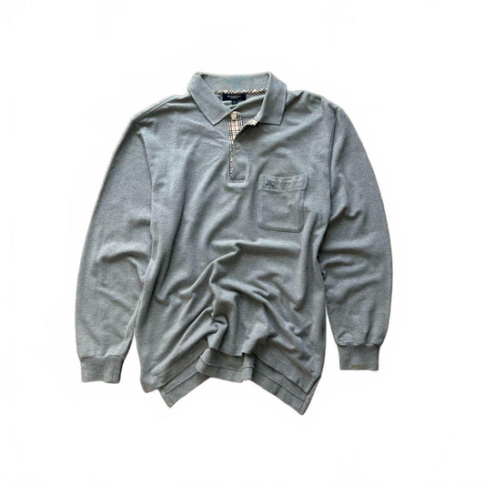 Burberry London Long Sleeve Polo Shirt M