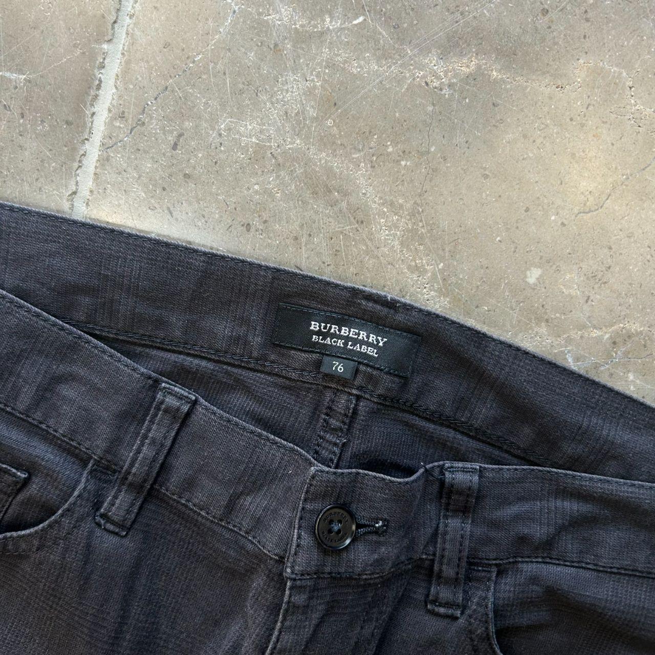 Vintage Burberry Black Label Shadow Check Jeans W30 L28