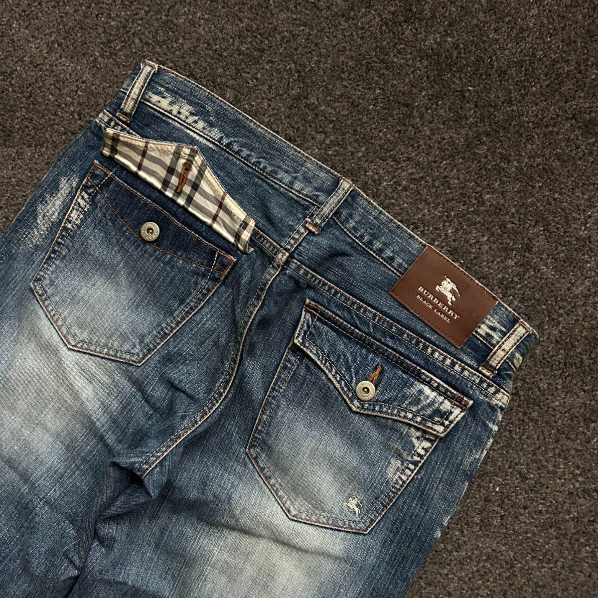 Vintage Burberry Black Label Relaxed Straight Jeans W32 L31