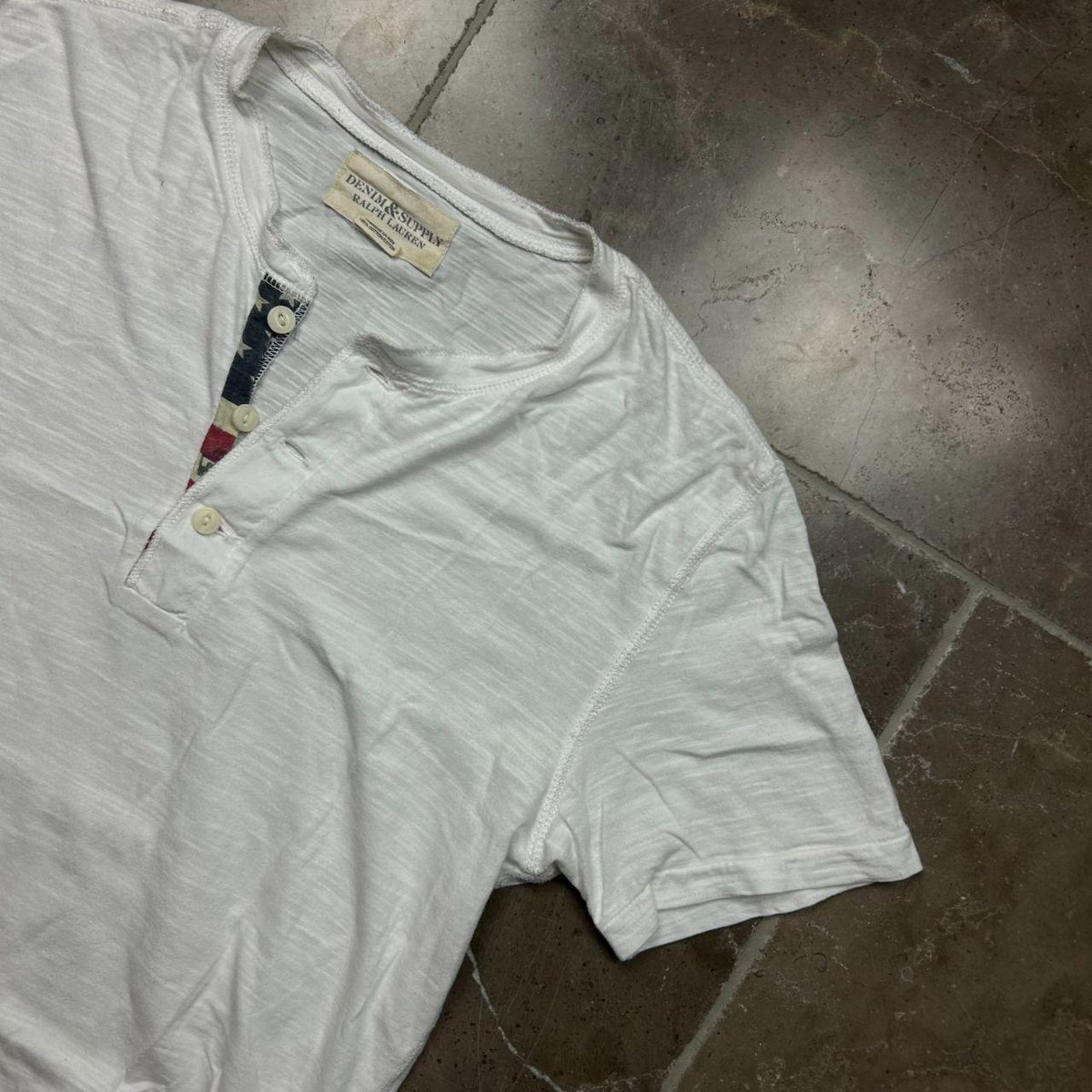 Ralph Lauren Denim and Supply USA Henley T Shirt S