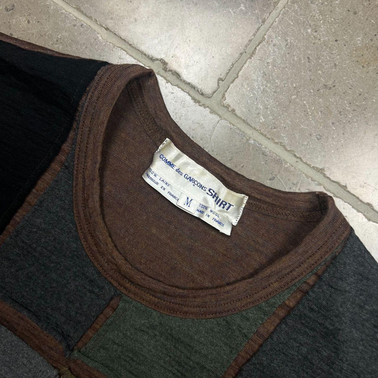 Vintage Comme Des Garcons SHIRT Patchwork Knit Jumper M