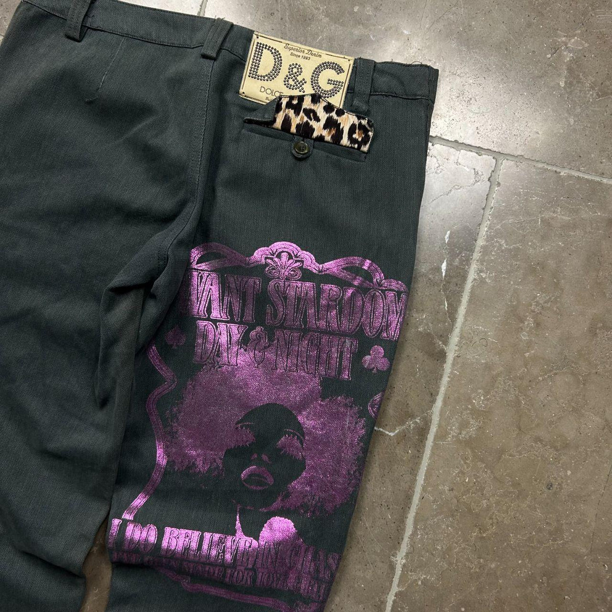 Dolce & Gabbana F/W 2003 “Fun Is My Life” Cargo Pants W34 L31