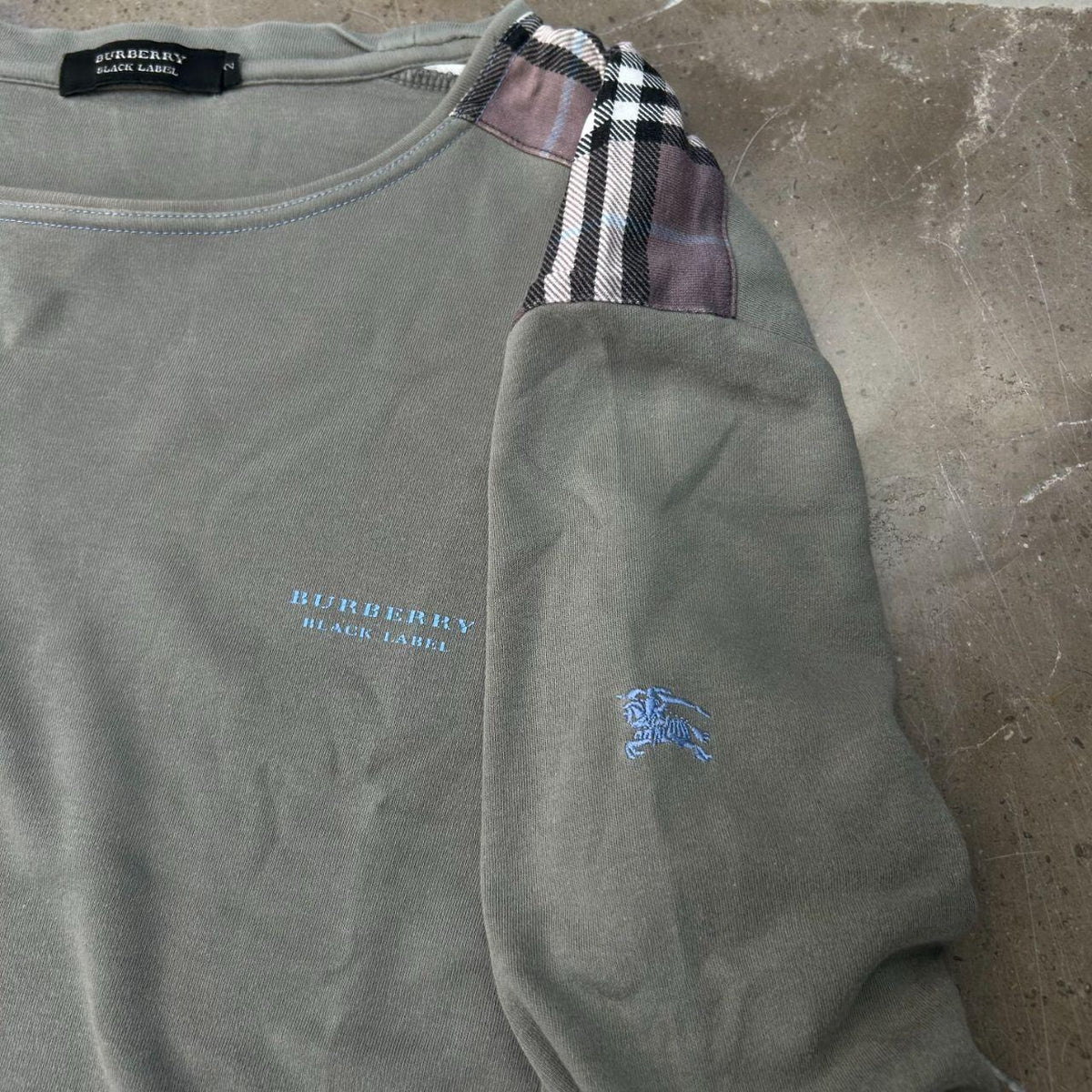 Burberry Black Label Nova Check Long Sleeve T Shirt S