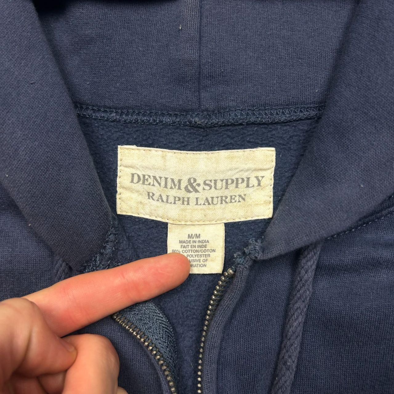 Ralph Lauren Denim and Supply Flag Zip Up Hoodie M