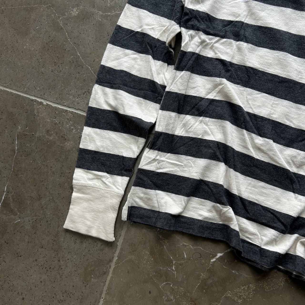 Burberry Brit Long Sleeve Striped Polo Shirt M