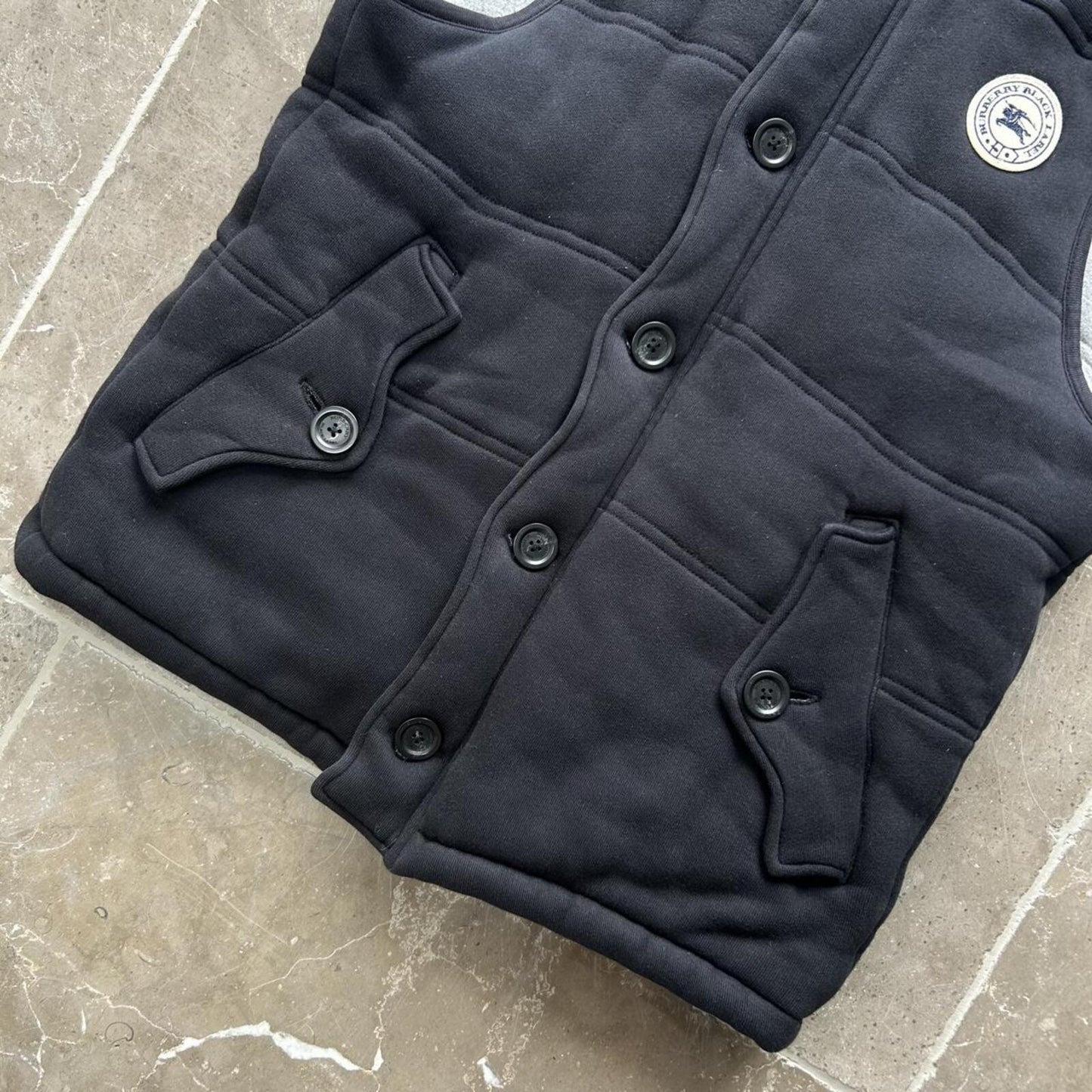 Burberry Black Label Padded Gilet Hooded Vest Jacket S