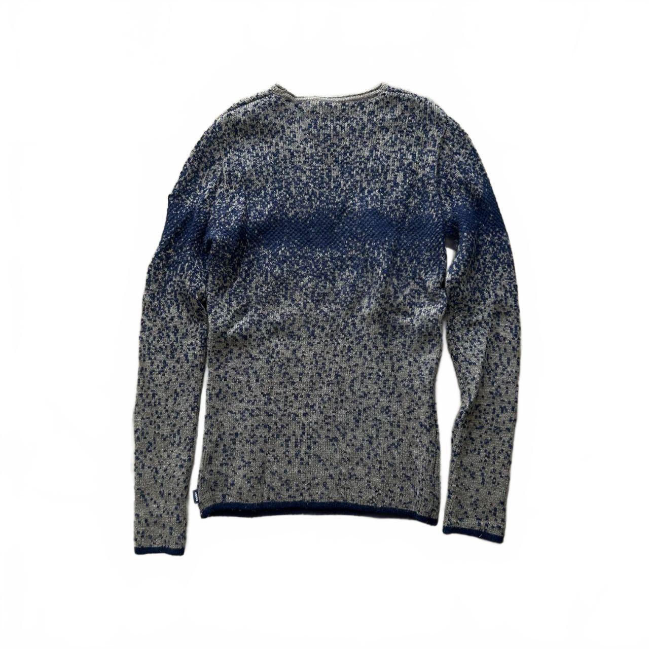Vintage Armani Jeans Gradient Knit Jumper M