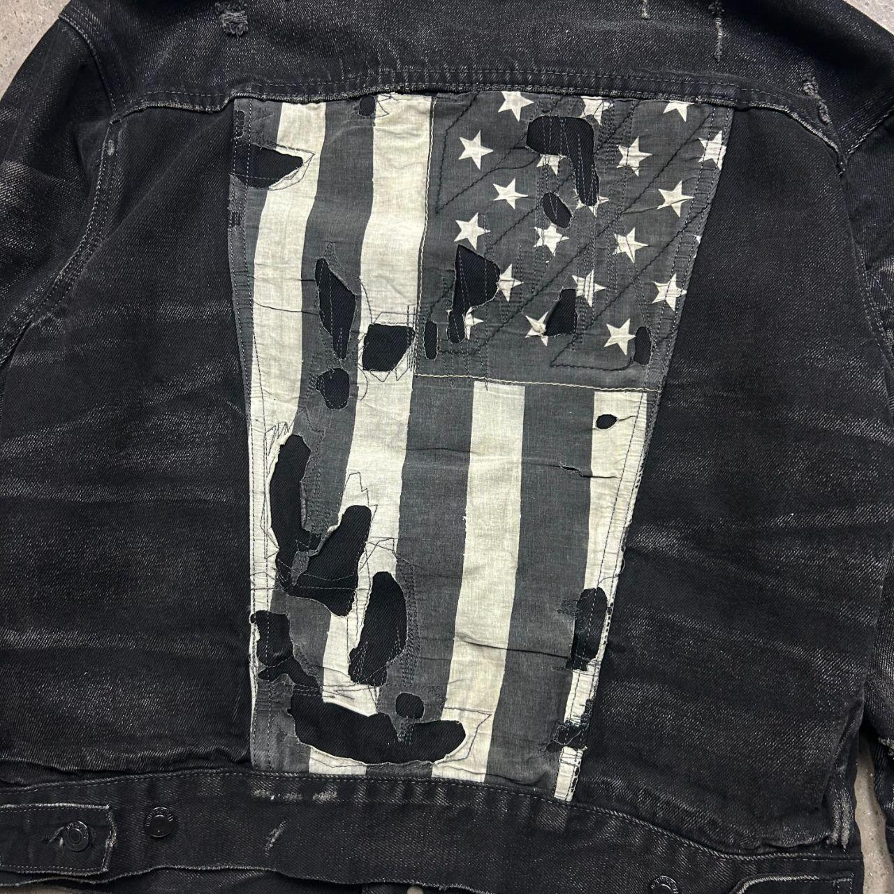 Ralph Lauren Denim and Supply USA Flag Denim Jacket M