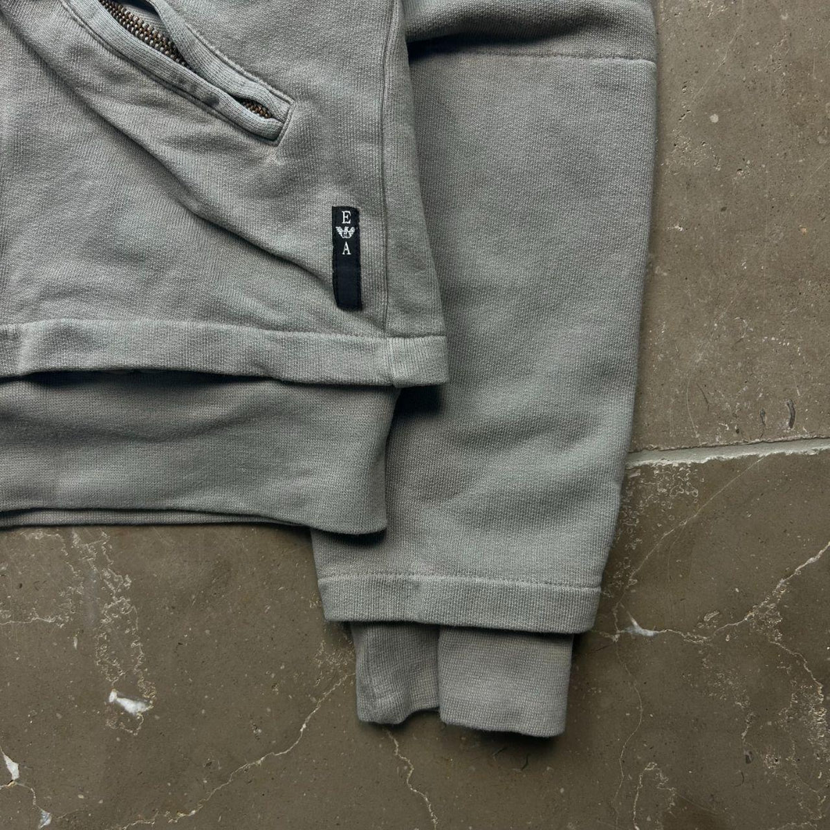 Emporio Armani Zip Up Jacket Hoodie Grey S