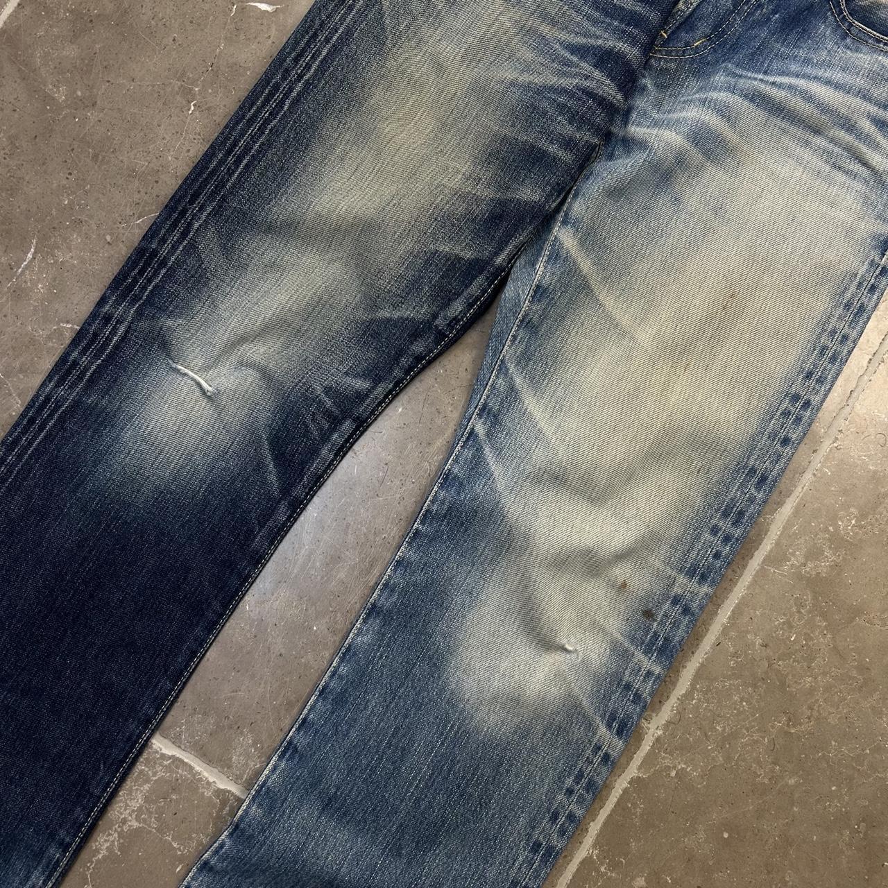 Hysteric Glamour Slim Skinny Studded Two Tone Selvage Denim Jeans W28 L32