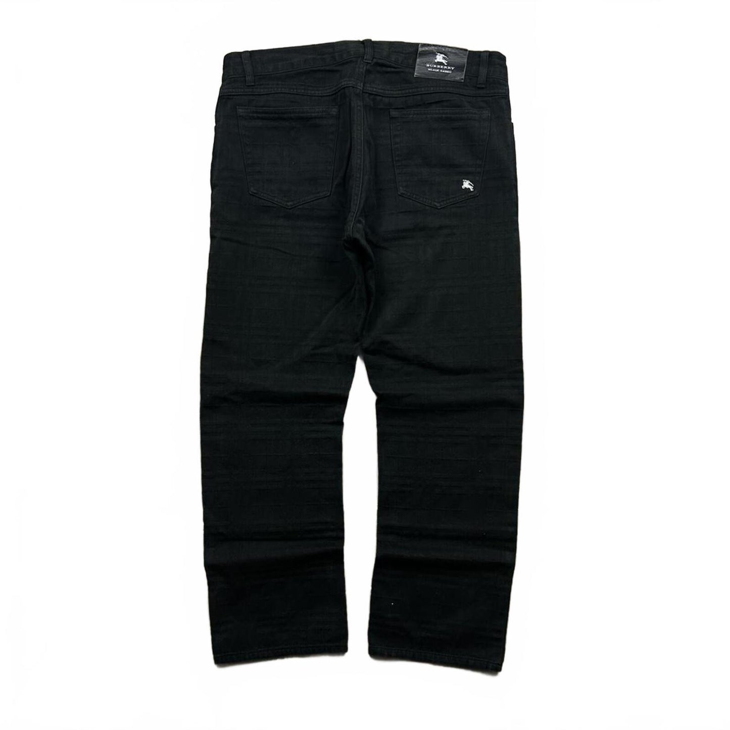 Vintage Burberry Black Label Shadow Check Jeans W32 L28