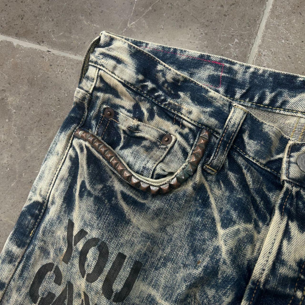 Hysteric Glamour x Johnny Thunders Bleached Denim Jeans W30 L32