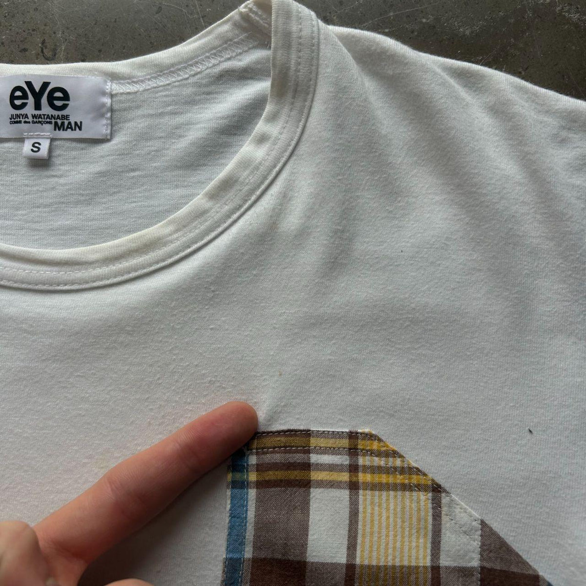 Comme des Garcons Eye junya Watanabe Man Plaid T Shirt S