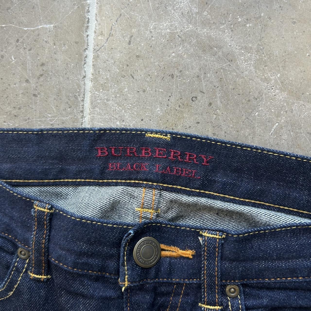 Vintage Burberry Black Label Slim Straight Selvage Denim Jeans W30 L30
