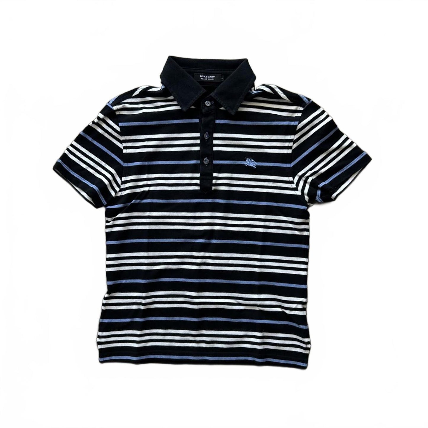 Burberry Black Label Striped Polo Shirt XS
