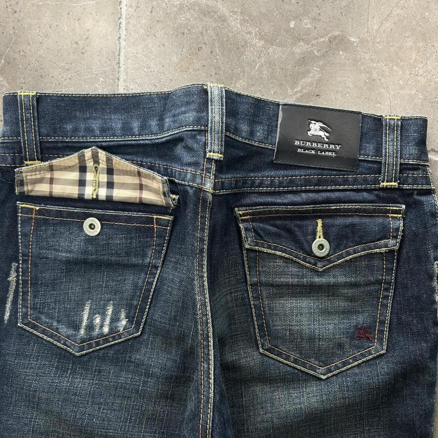 Vintage Burberry Black Label Relaxed Bootcut Jeans W30 L29
