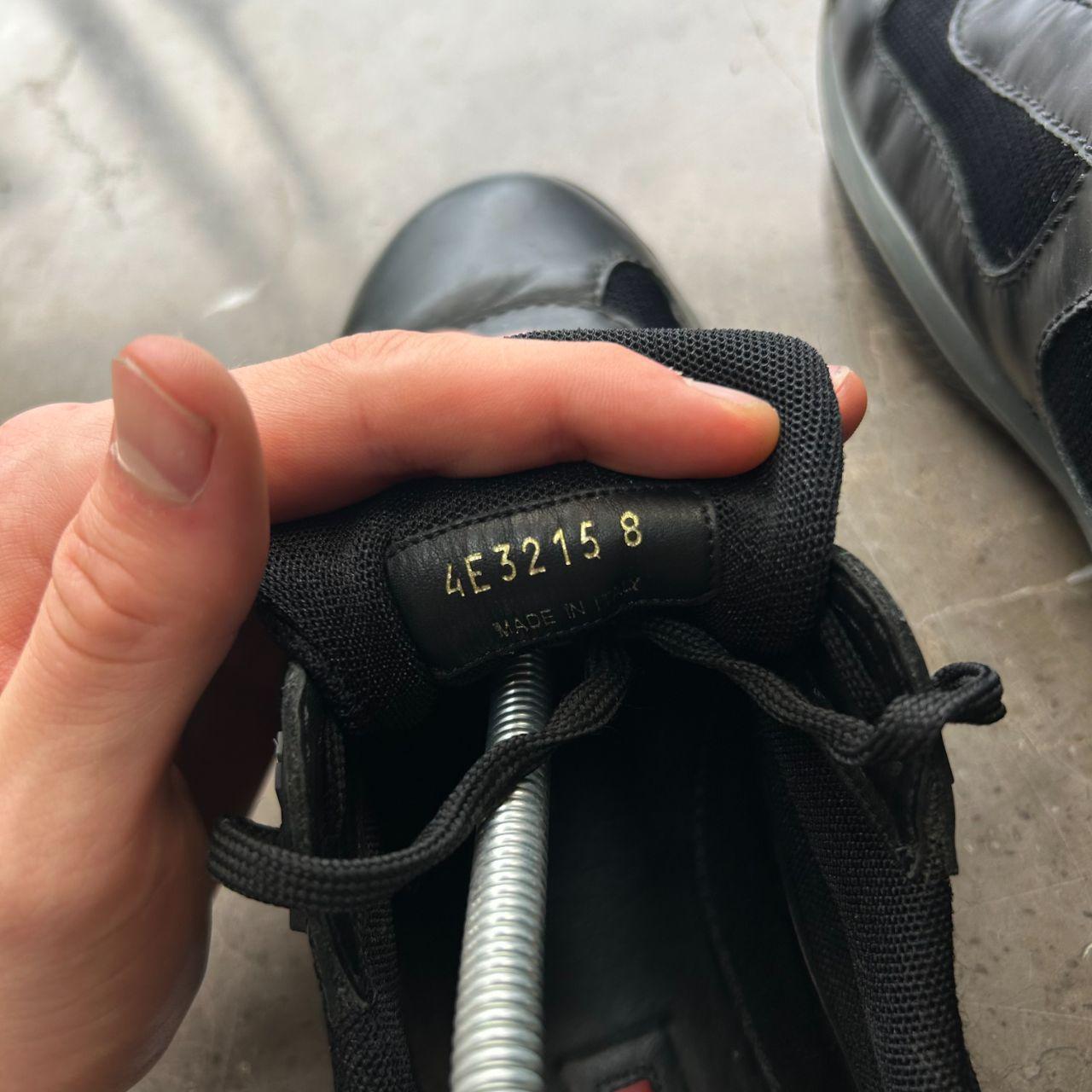 Mens Prada America Cups Black Size UK 9